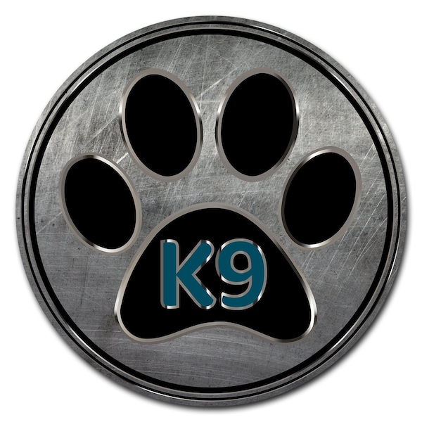 Paw Circle Vinyl Laminated Decal